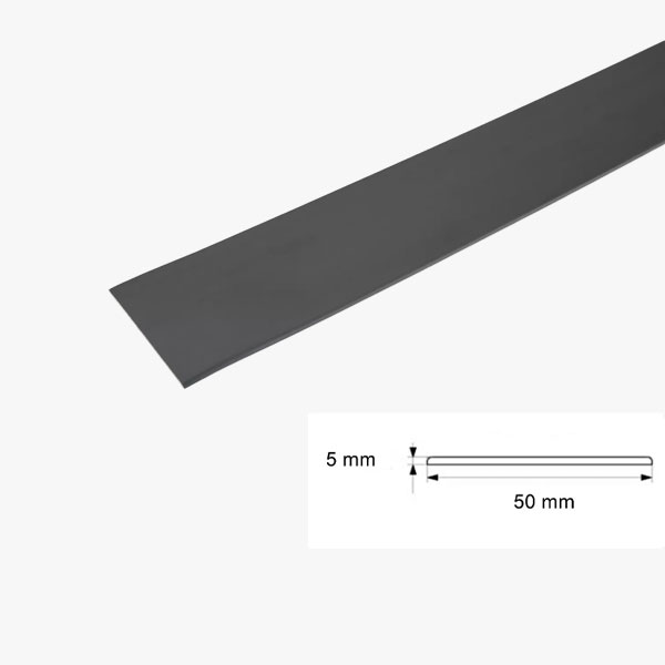 1 Metre Durable PVC Flat Bar in Multiple Sizes