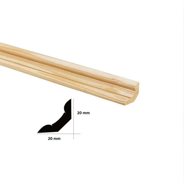 1m Decorative Pine Scotia Trim Wooden Timber Edging Moulding Beading
