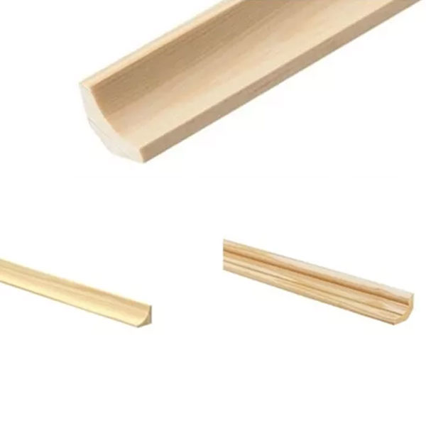 1m Decorative Pine Scotia Trim Wooden Timber Edging Moulding Beading