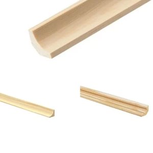 1m Decorative Pine Scotia Trim Wooden Timber Edging Moulding Beading