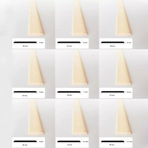 1m Long Flat Board Pine Moulding Beading Wooden Timber Edging Trim