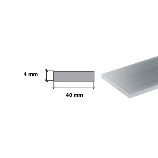 1m Long Stainless Steel Flat Bars - Grade 304