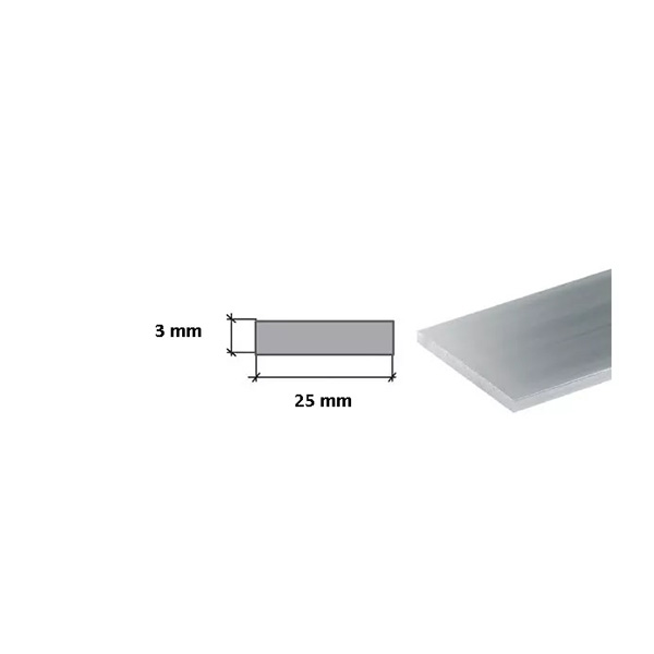 1m Long Stainless Steel Flat Bars - Grade 304