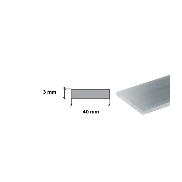 1m Long Stainless Steel Flat Bars - Grade 304