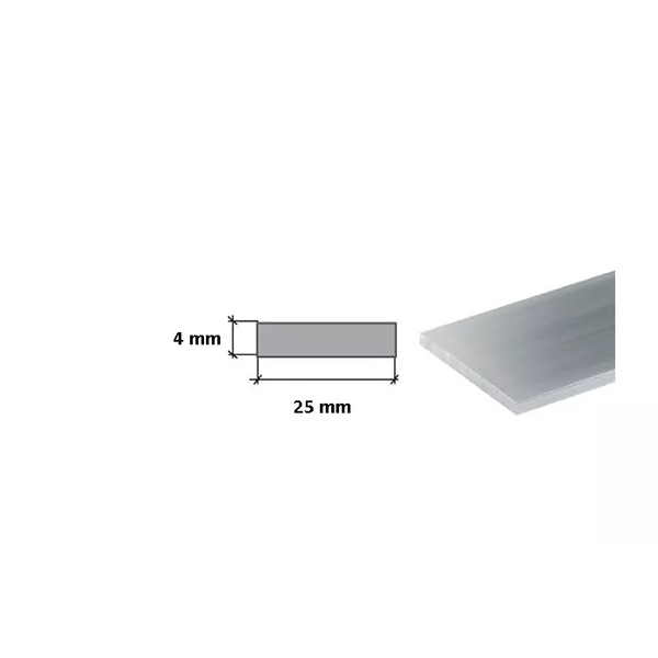 1m Long Stainless Steel Flat Bars - Grade 304