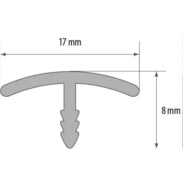 2.5m UPVC Transition Strip Threshold Door Bar Trim