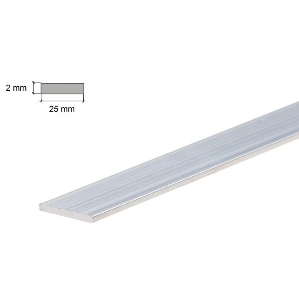 2 Metre Aluminium Flat Bar / Plate