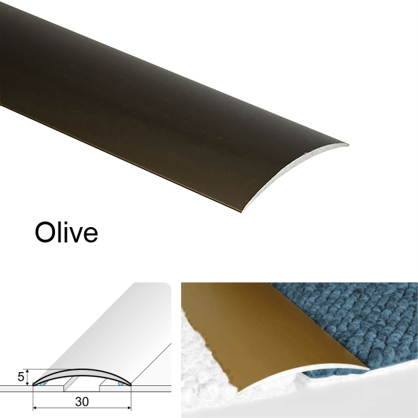 30mm Anodised Aluminium Self Adhesive Door Threshold Floor Trim