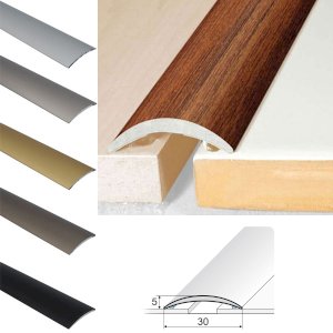 30mm Anodised Aluminium Self Adhesive Door Threshold Floor Trim
