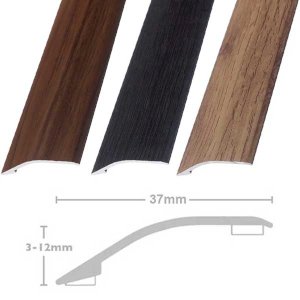 37mm Ramp Reducer Door Bars Profile Edge Strip Plate Stick Down Laminate, Vinyl & Tile 