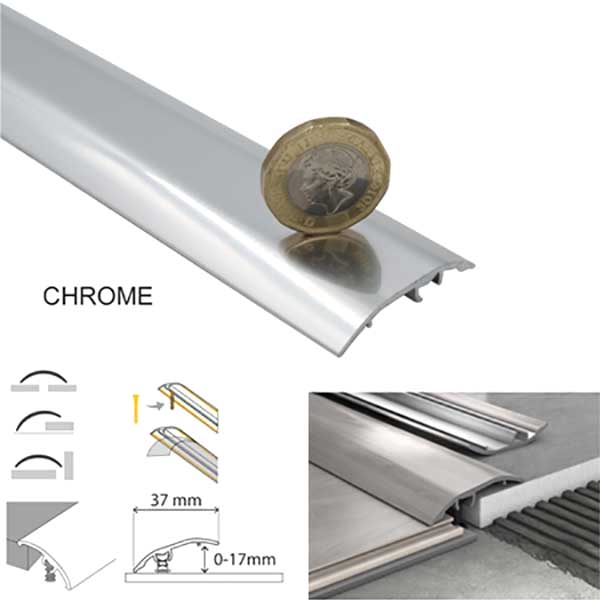 Aluminium Door Bar floor Trim Threshold Cover Strip T bar Adjustable