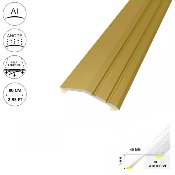Aluminium Door Trim Self Adhesive For Laminate Floors at Different Levels 