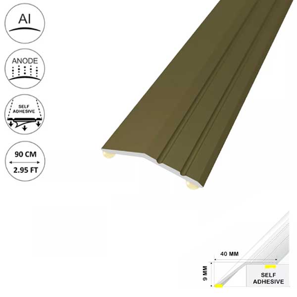 Aluminium Door Trim Self Adhesive For Laminate Floors at Different Levels 