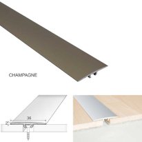 Aluminium Flat Door Threshold A68 36mm Anodised Profile