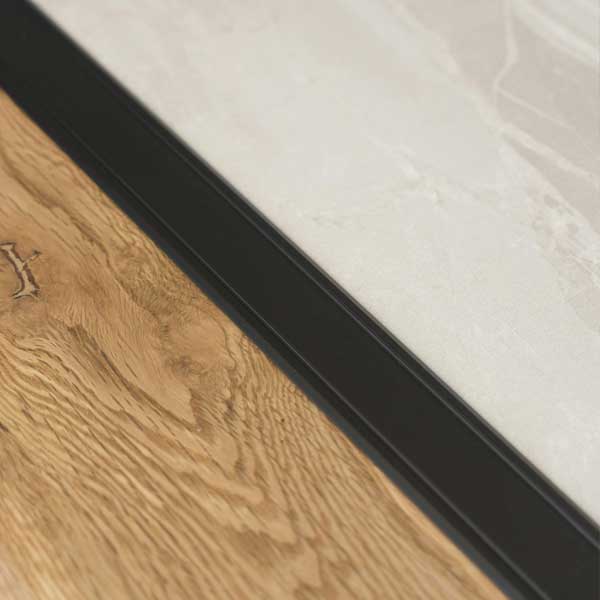 Aluminium Flat Door Threshold Self Adhesive For Wooden, Laminate, Carpet Vinyl Flooring