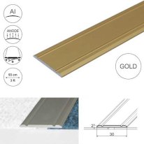 Aluminium Flat Door Threshold Self Adhesive For Wooden, Laminate, Carpet Vinyl Flooring