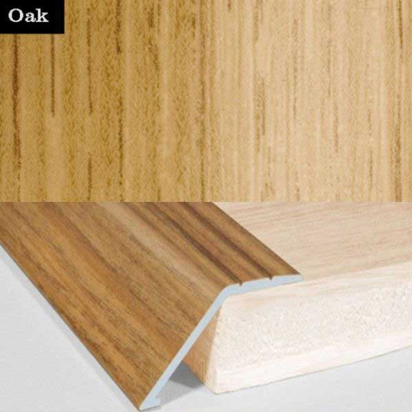 Aluminium Wood Effect Door Floor Trim Carpet Threshold Ramp