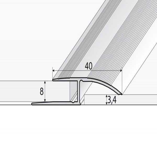 Aluminium Wood Effect Door Threshold