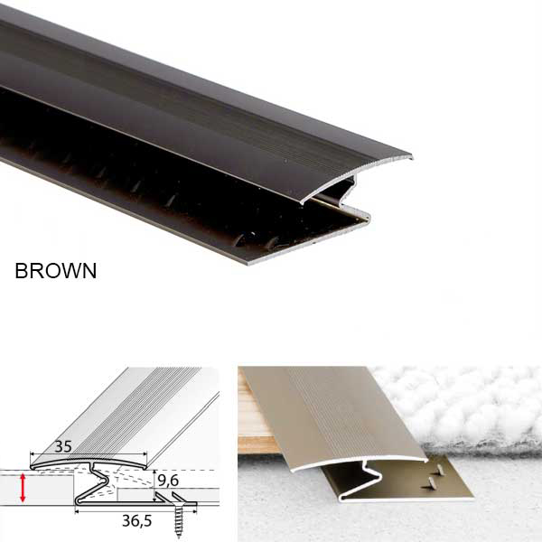 Aluminium Z Profiles For Joining Carpet to Wood