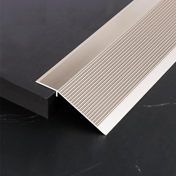 Aluminum Floor Transition Strip Flooring Reducer, Suitable for Doorways Threshold Ramp Tile Laminate