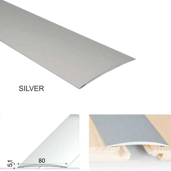 Anodised Aluminium Self Adhesive Door Threshold Floor Trim