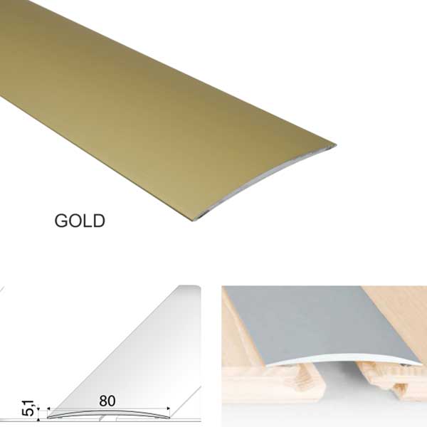 Anodised Aluminium Self Adhesive Door Threshold Floor Trim