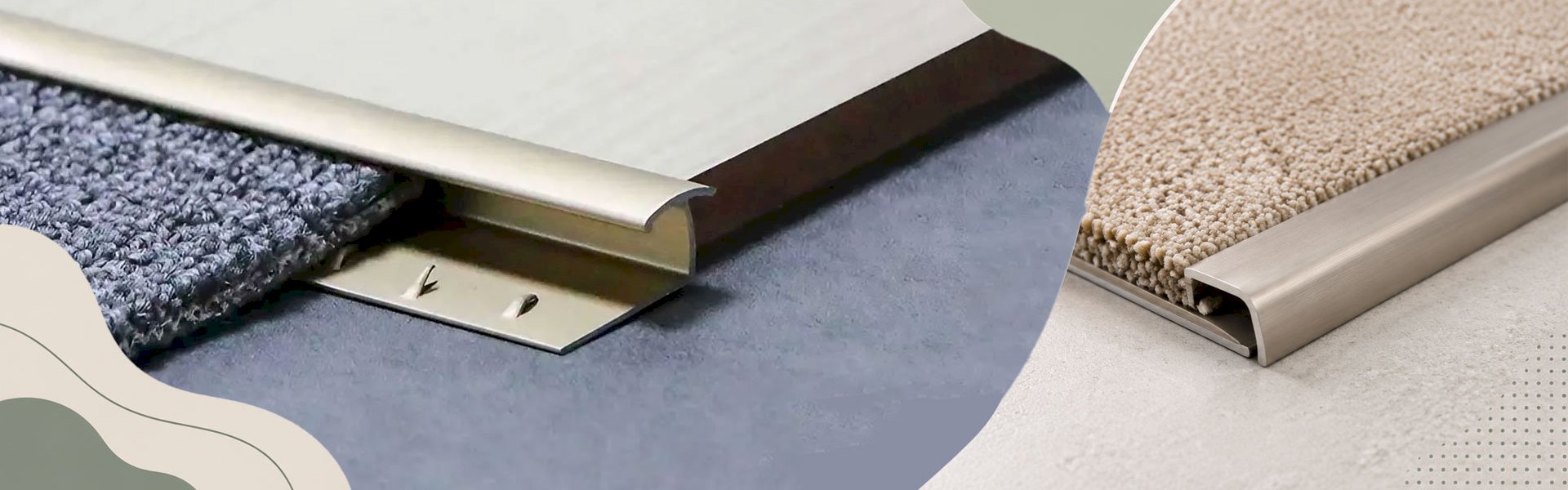 Carpet edge finishing solution for laminate and carpet flooring