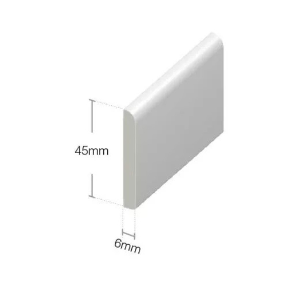 Door Frame Kit 45mm Edge Strips Plastic Architrave Trim for Door Edge Capping