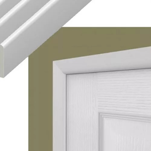 Door Frame Kit 45mm Edge Strips Plastic Architrave Trim for Door Edge Capping