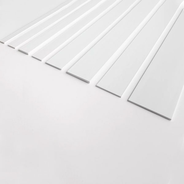  Durable PVC Flat Bar 1m Long Architrave Cover