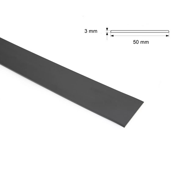  Durable PVC Flat Bar 1m Long Architrave Cover