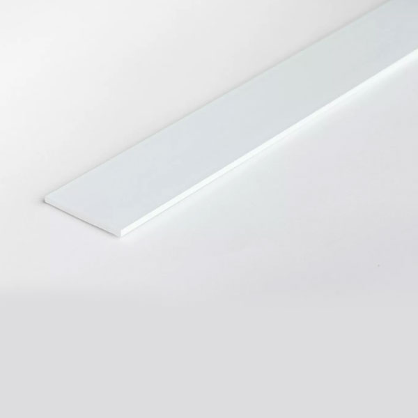  Durable PVC Flat Bar 1m Long Architrave Cover