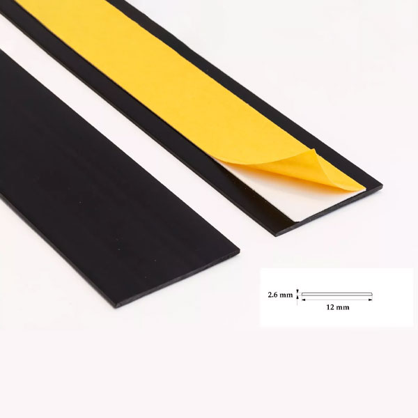 Durable Self Adhesive PVC Flat Architrave Trim - 1m Long