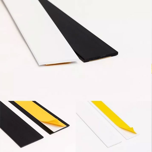Durable Self Adhesive PVC Flat Architrave Trim - 1m Long