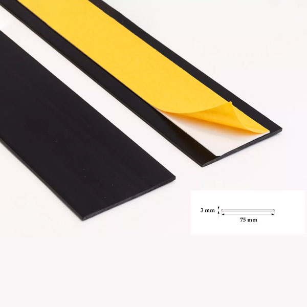 Durable Self Adhesive PVC Flat Architrave Trim - 1m Long