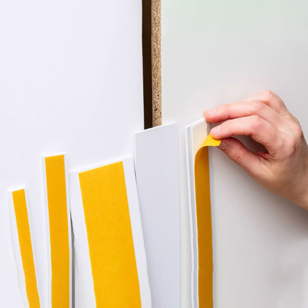 Durable Self Adhesive PVC Flat Architrave Trim - 1m Long