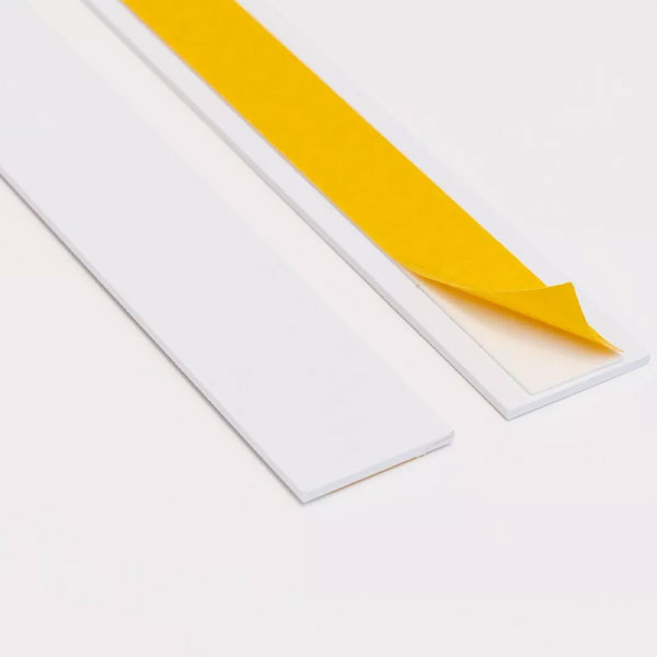 Durable Self Adhesive PVC Flat Architrave Trim - 1m Long