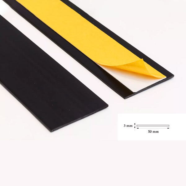 Durable Self Adhesive PVC Flat Architrave Trim - 1m Long
