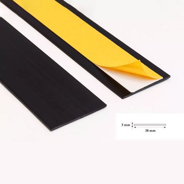 Durable Self Adhesive PVC Flat Architrave Trim - 1m Long