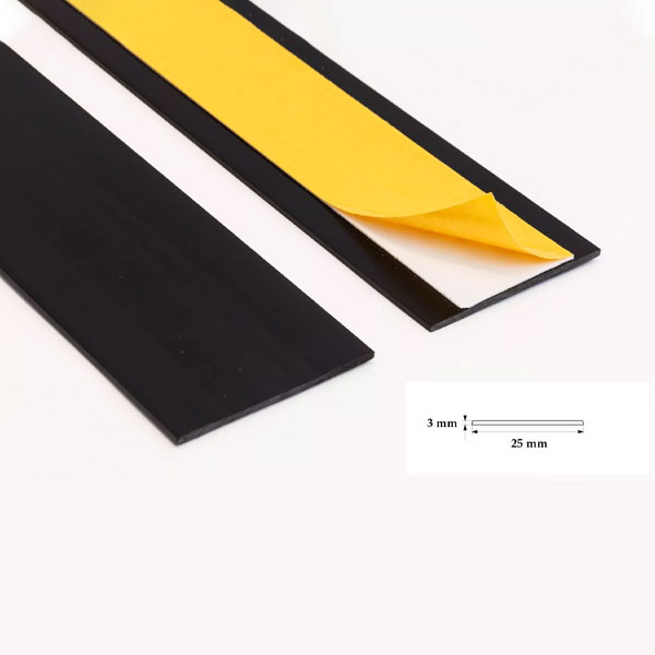 Durable Self Adhesive PVC Flat Architrave Trim - 1m Long