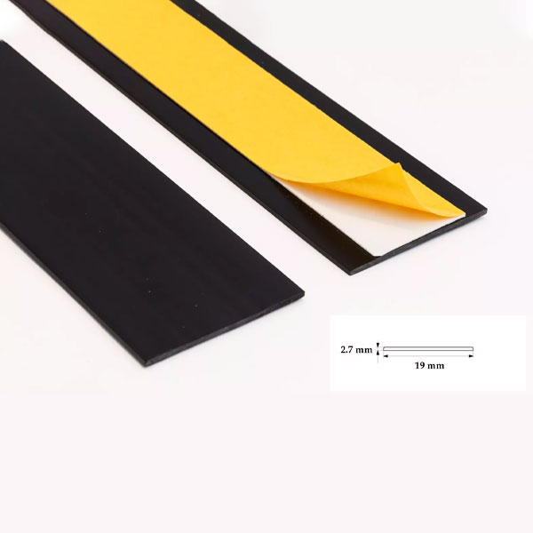 Durable Self Adhesive PVC Flat Architrave Trim - 1m Long