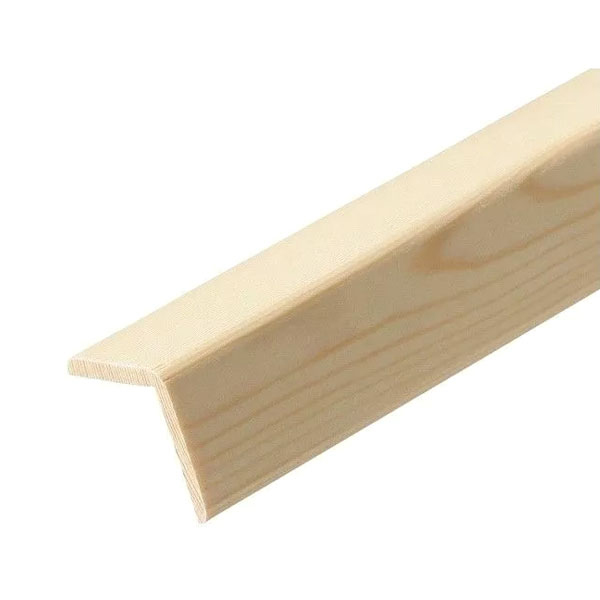 Moulding Beading Wooden Timber Edging 2.4m Long Angle Pine Corner Trim 