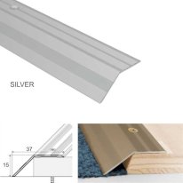 Durable Non Slip Aluminium Door Floor Trim Carpet Threshold Ramp