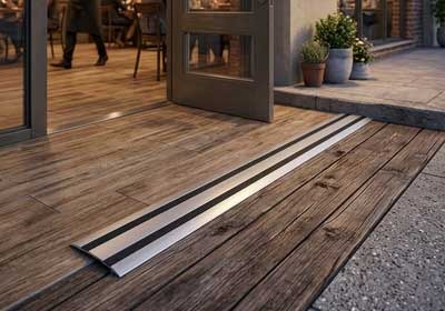 Modern aluminium door threshold thumbnail for stylish UK flooring finishes