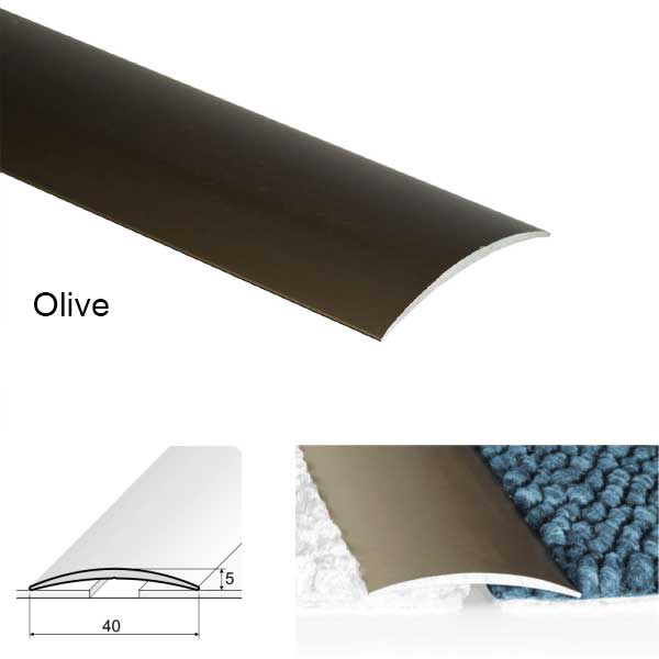 Self Adhesive Aluminium Door Thresholds For Connecting Wooden Or Carpet Floors