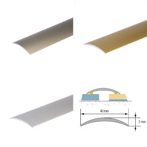 Anodised Aluminium Door Floor Bar Self Adhesive Edge Trim Threshold
